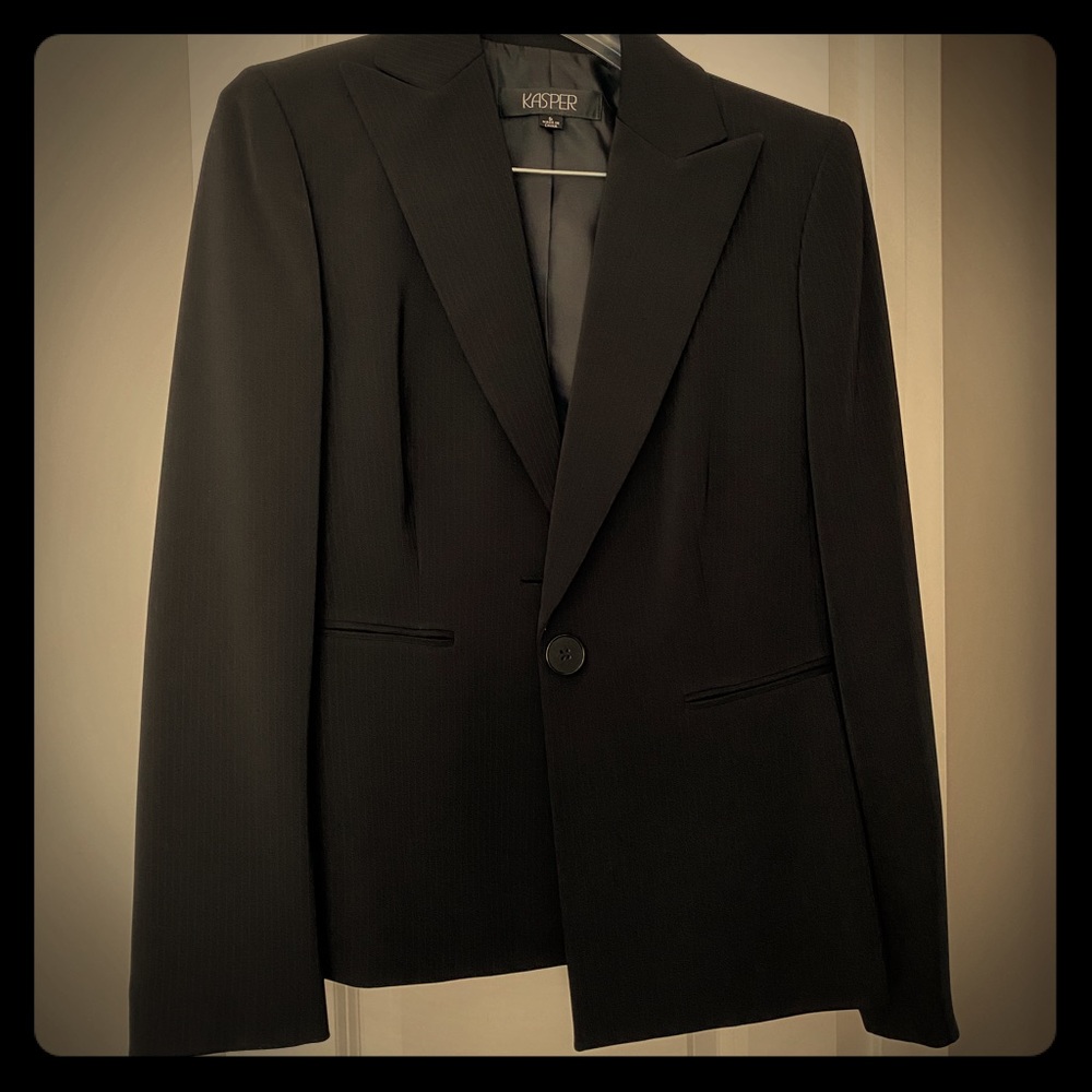 Pants Suit matching blazer - Pinstripe